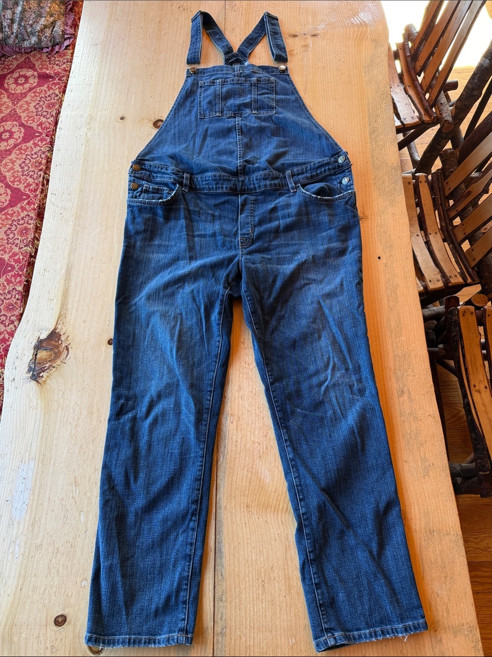 Current/Elliott Maternity Overalls The Hatch Overall Denim Match Wash